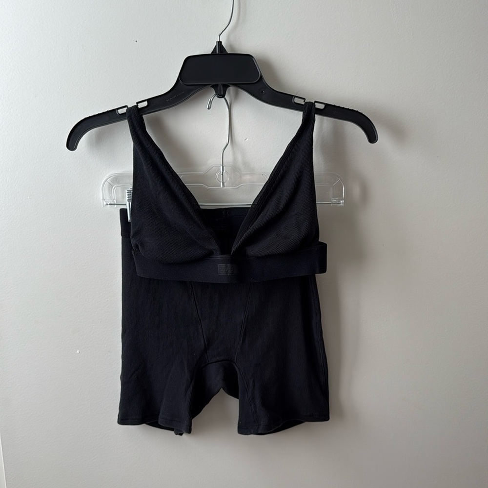 SKIMS 2 piece bra and short lounge set